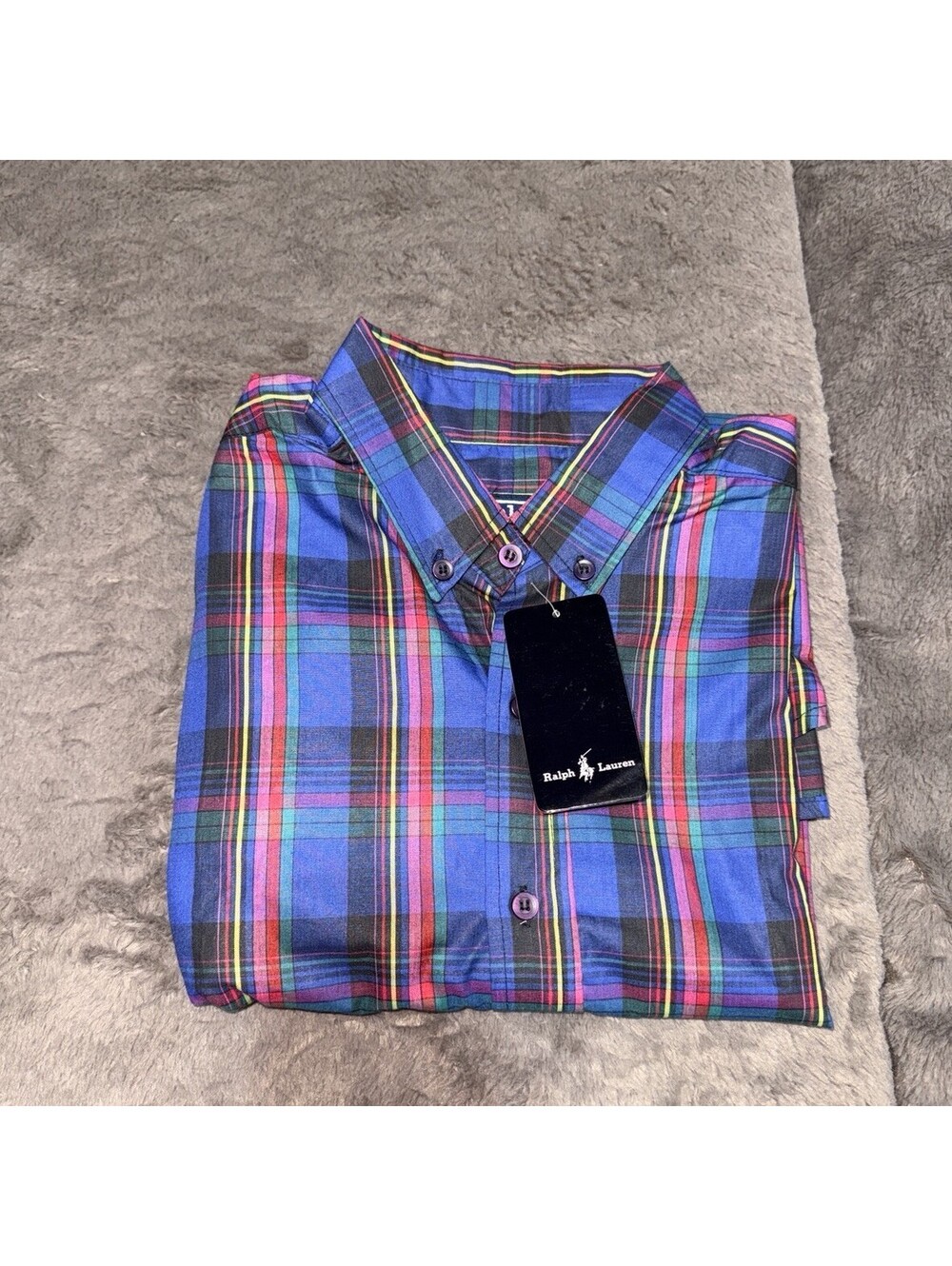 Polo Ralph Lauren Men's 16/36 Multicolor Plaid Button-Down